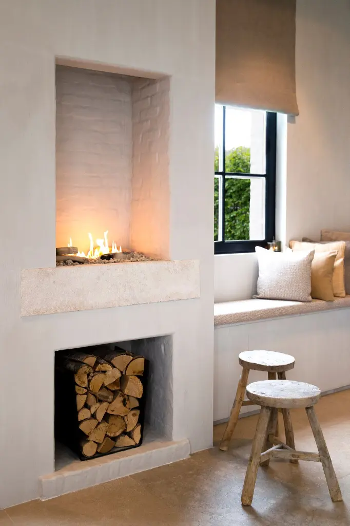 bio ethanol haard BIO-O! Fire keuken met houtset.webp