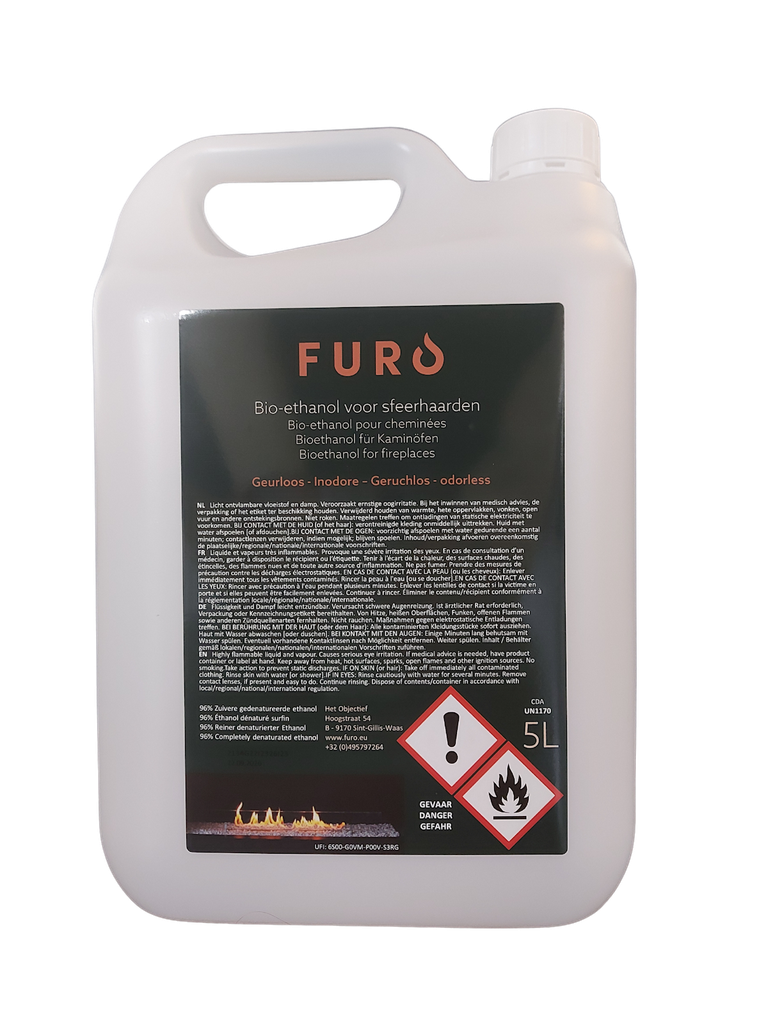 Furo bio-ethanol 5L - Neutraal